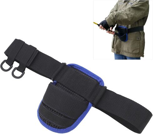 Demeras Sea Fishing Rod Waist Belt, Portable Fishing Rod Holder Waist Belt Hook and Loop for Fishing in Saudi Arabia