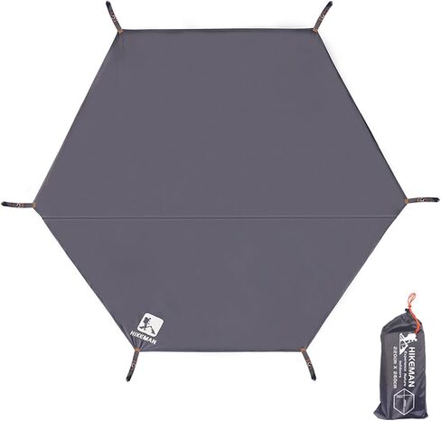ERYUE Ultralight Beach Sun Shelter,Waterproof Camping Tarp Thicken Picnic Mat Durable Beach Pad Hexagonal Tent Mat Multifunctional Tent Footprint Sun Canopy Ground Sheet for Hiking Traveling Backpacki in Kuwait