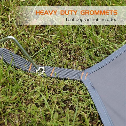 ERYUE Ultralight Beach Sun Shelter,Waterproof Camping Tarp Thicken Picnic Mat Durable Beach Pad Hexagonal Tent Mat Multifunctional Tent Footprint Sun Canopy Ground Sheet for Hiking Traveling Backpacki in Kuwait