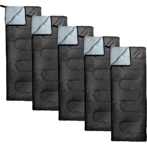 Sleeping Bags Bulk 20 Pack Envelope Sleeping Bags, 4 Seasons Warm or Cold Lightweight Indoor Outdoor Sleeping Bags for Adults, Backpacking, Camping