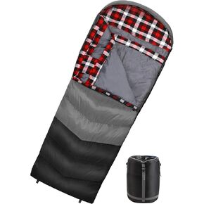 Coastrail Outdoor Sleeping Bag for Adults, XL THREE-ZONE Thickened Design Warm and Comfortable for Camping 3-4 Seasons Cold Weather with Compression Sack in Kuwait