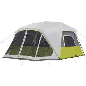 CORE 10 Person Instant Cabin Tent | 2 Room Huge Tent with Screen Room for Family with Storage Pockets for Camping Accessories | Portable Large Pop Up Tent for 2 Minute Camp Setup in Saudi Arabia