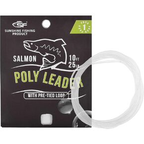 SF Fly Fishing Polyleader Monofilament Core Leader Line Fly Line for 7' Trout and 10' Salmon Poly Leader 7FT/10FT Float Hover Intermediate 3/5/7IPS