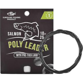 SF Fly Fishing Polyleader Monofilament Core Leader Line Fly Line for 7' Trout and 10' Salmon Poly Leader 7FT/10FT Float Hover Intermediate 3/5/7IPS in Saudi Arabia