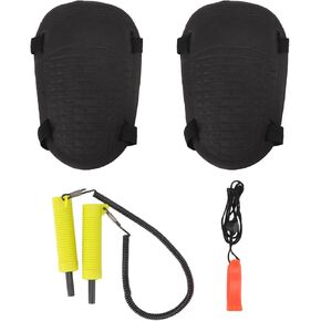 EVTSCAN Retractable Ice Picks，Emergency Gear for Ice Fishing，with Ergonomic Handle，for ice Fishing, Skating, Skiing, Hiking, or Any Other Winter Activities