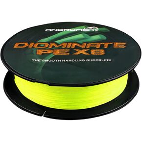 ANGRYFISH Diominate PE 4 & 8 Strands Braided Fishing Line–Abrasion Resistant Superline–Zero Stretch–Excellent Tensile Smooth–High Value(5LB-200LB)