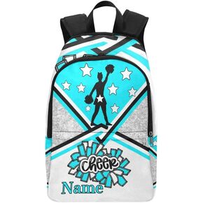 Personalized Sky Blue Cheerleaders Cheer Backpack with Name Custom Travel Daypack Bag for Man Woman Gifts in Kuwait
