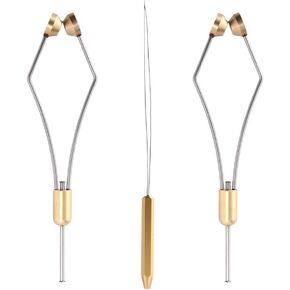 HERCULES Fly Tying Tools, Fly Tying Kit with Bobbin Thread Holder, Wire Threader, Knot Whip Finisher, Hackle Plier, Bodkin, Fly Fishing Lure Making Accessories