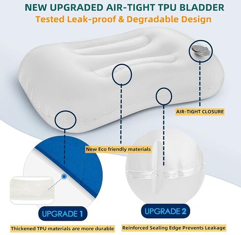 RUIBAOLY Camping Pillow, Inflatable Pillow, Ultra Light Inflatable Pillow, Washable Air Pillow, Camping and Hiking Pillow, Pillow to Put in a Sleeping Bag, Camping Supplies.(Gery) in Saudi Arabia