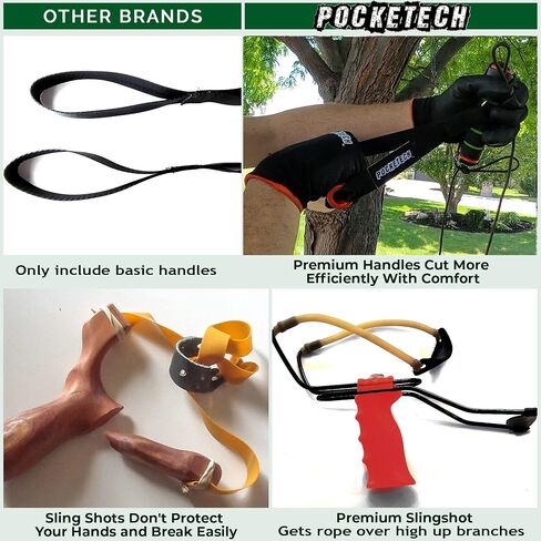 The Pocketech's Arborist Rope Tree Climbing Kit - 48 Inch Long High Limb Hand Chain Saw Kits - 62 Teeth-Blades on Both Sides for Arborist Equipment, Climbing Rope, and Climbing GearClim in Kuwait