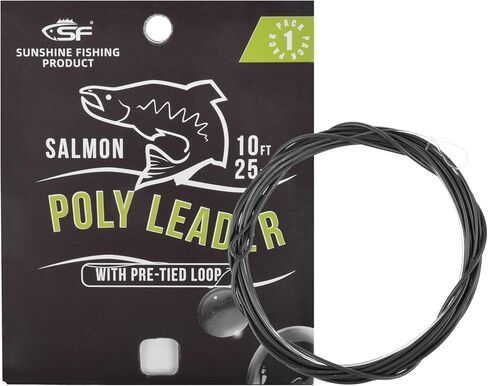 SF Fly Fishing Polyleader Monofilament Core Leader Line Fly Line for 7' Trout and 10' Salmon Poly Leader 7FT/10FT Float Hover Intermediate 3/5/7IPS in Kuwait