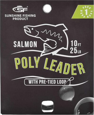 SF Fly Fishing Polyleader Monofilament Core Leader Line Fly Line for 7' Trout and 10' Salmon Poly Leader 7FT/10FT Float Hover Intermediate 3/5/7IPS in Kuwait
