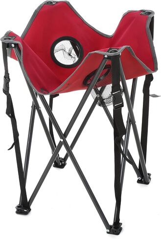 ARROWHEAD OUTDOOR 26 بوصة (66 سم) طاولة قابلة للطي للتخييم وشديدة التحمل، حاملتي أكواب، مدمجة، مربعة، تتضمن حقيبة حمل، إطار فولاذي، قماش 600D عالي الجودة، دعم في الولايات المتحدة الأمريكية in Kuwait