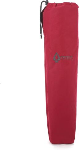 ARROWHEAD OUTDOOR 26 بوصة (66 سم) طاولة قابلة للطي للتخييم وشديدة التحمل، حاملتي أكواب، مدمجة، مربعة، تتضمن حقيبة حمل، إطار فولاذي، قماش 600D عالي الجودة، دعم في الولايات المتحدة الأمريكية in Kuwait