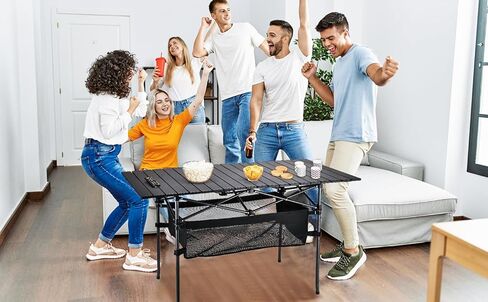 طاولة تخييم قابلة للطي من وايديورمي - سطح الومنيوم متين، تركيب سريع في 1-5 دقائق، مناسبة للتخييم والشاطئ والنزهات والمزيد (طاولة تخييم - L) in Kuwait