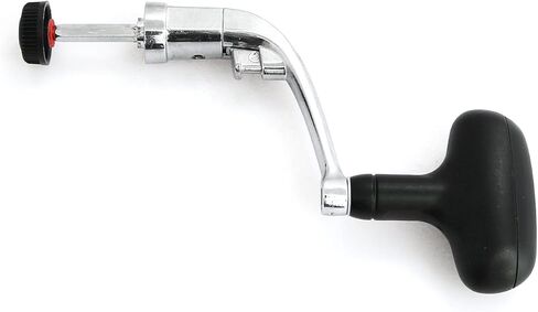 مقبض دوار لصيد السمك المعدني بديل لقطع غيار إكسسوارات الصيد، فضي وأسود من فيتشاس in Kuwait