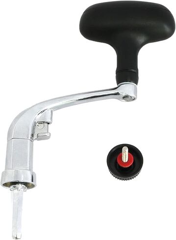 مقبض دوار لصيد السمك المعدني بديل لقطع غيار إكسسوارات الصيد، فضي وأسود من فيتشاس in Kuwait