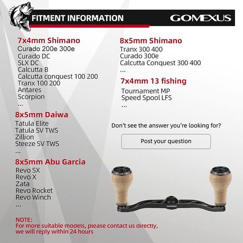 GOMEXUS Power Handle for Shimano SLX Curado Tranx Daiwa Tatula Zillion Abu Revo Lew's Baitcasting Reel Handle in Saudi Arabia