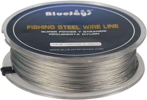 100 متر سلك صيد من الفولاذ المقاوم للصدأ لخطوط صيد السمك بحد أقصى قوة 7 جدائل من الأسلاك فائقة النعومة غطاء مع سلك من الفولاذ المقاوم للصدأ المطلي بالنايلون المقاوم للصدأ المقاوم للصدأ 0.38 مم in Kuwait