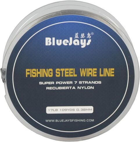 100 متر سلك صيد من الفولاذ المقاوم للصدأ لخطوط صيد السمك بحد أقصى قوة 7 جدائل من الأسلاك فائقة النعومة غطاء مع سلك من الفولاذ المقاوم للصدأ المطلي بالنايلون المقاوم للصدأ المقاوم للصدأ 0.38 مم in Kuwait