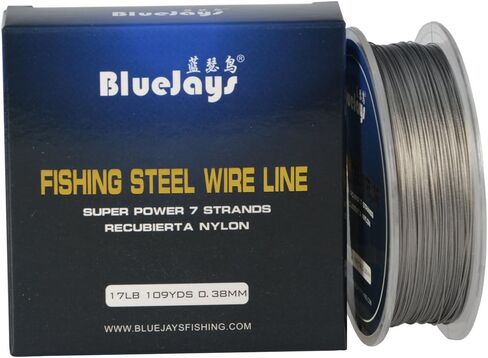 100 متر سلك صيد من الفولاذ المقاوم للصدأ لخطوط صيد السمك بحد أقصى قوة 7 جدائل من الأسلاك فائقة النعومة غطاء مع سلك من الفولاذ المقاوم للصدأ المطلي بالنايلون المقاوم للصدأ المقاوم للصدأ 0.38 مم in Kuwait