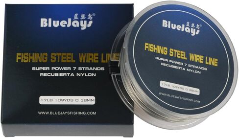 100 متر سلك صيد من الفولاذ المقاوم للصدأ لخطوط صيد السمك بحد أقصى قوة 7 جدائل من الأسلاك فائقة النعومة غطاء مع سلك من الفولاذ المقاوم للصدأ المطلي بالنايلون المقاوم للصدأ المقاوم للصدأ 0.38 مم in Kuwait