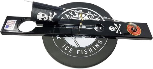 Beaver Dam Rail Tip-Up Jolly Roger Pirate-Themed Fishing - Legendary Ice Fishing Tip-Up Built to Last a Lifetime (BDTP-JR) in Saudi Arabia
