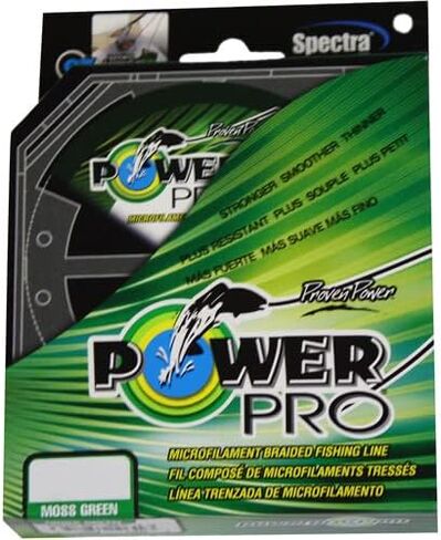 Power Pro Spectra Fiber Braided Fishing Line, Moss Green, 500YD/40LB in Kuwait