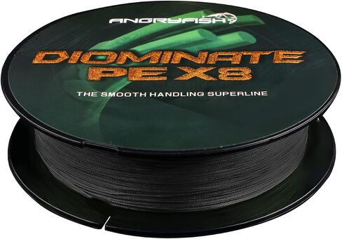 ANGRYFISH Diominate PE 4 & 8 Strands Braided Fishing Line–Abrasion Resistant Superline–Zero Stretch–Excellent Tensile Smooth–High Value(5LB-200LB) in Saudi Arabia