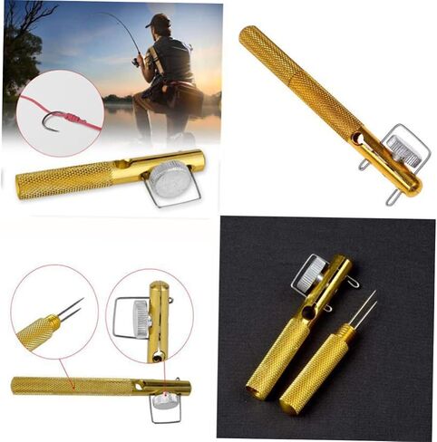 UKCOCO String Knot Tying Tool Metal Fishing Hook Fishing String Knotter Device Fishing Tools Fishing Knots Hook Tying Device Hand Tools Fishing Accessories Tie Knot Lure Hook up Wire Tie in Saudi Arabia