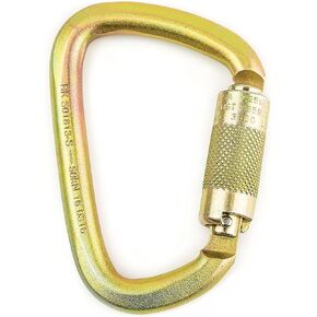 S01813-Stainless Steel Carabiner 50kn (11,200 lb) Rated, Twist Auto Lock, ANSI Certified (Qty: 1), Heavy Duty Carabiner in Saudi Arabia