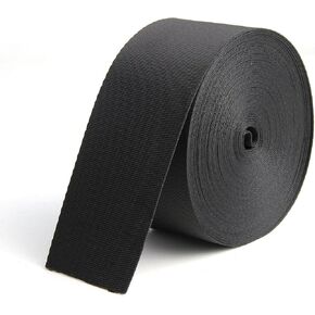 1.5 Inch Wide 10 Yards Black Nylon Webbing Strap，Polypropylene Straps for Bags, Hammocks, Outdoor Climbing and DIY Making Luggage Strap, Pet Collar, Backpack Repairing in Saudi Arabia