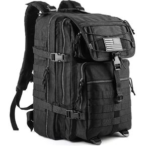 حقيبة Atneato 45L Molle Army التكتيكية العسكرية - حقيبة ظهر مضادة للماء للسفر والتنزه سيرًا على الأقدام (كاكي) in Kuwait