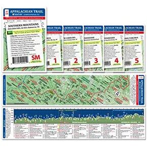 Appalachian Trail Pocket Profile Map - Southern Mountains - Springer Mtn.,GA to Damascus, VA in Saudi Arabia