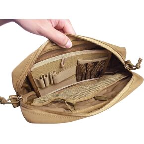 Universal Tactical Vest Pouch and Insert Hook & Loop Panel Organizer Waist Pack Utility Tool Pouch Tactical EDC Bag for Tactical Vest Backpack