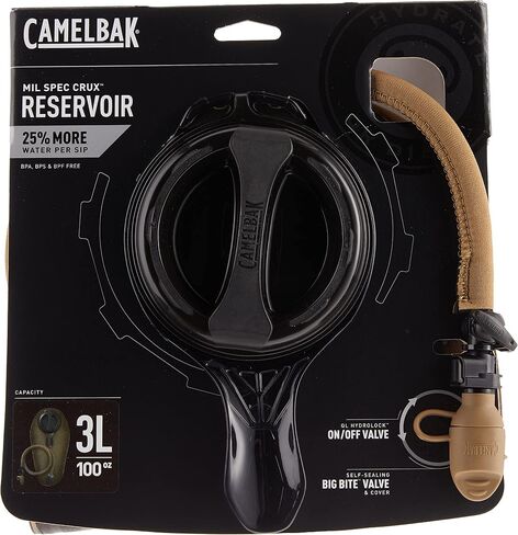 CamelBak - خزان ملحق طويل Mil-Spec Crux سعة 100 أونصة/3.0 لتر (1944001003)، بني in Saudi Arabia