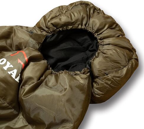 RIOYALO 0°F 0 Degree Winter Sleeping Bags for Adults Cold Weather | Grand-Teton Big and Tall Mummy Sleeping Bag w Compression Sack for Camping Hiking Backpacking | XL 90.6 in | Up to 6 ft 10 in in Kuwait