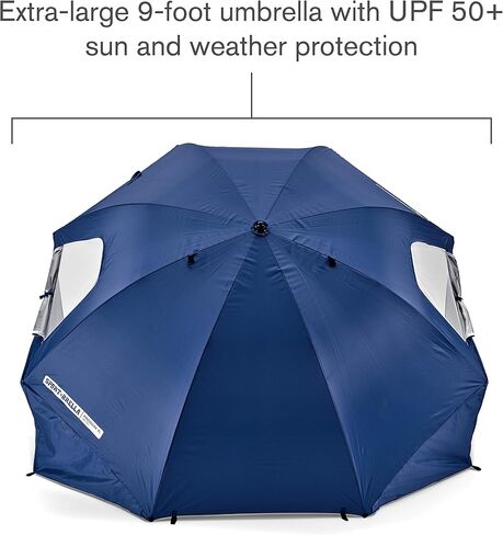 Sport-Brella Premiere XL UPF 50+ Umbrella Shelter for Sun and Rain Protection (9-Foot) in Saudi Arabia