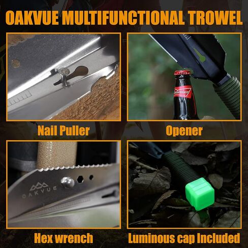 Backpacking Trowel – Lightweight Shovel for Camping, Hiking, Backpacking, Gardening – Compact Survival Multitool with Carrying Sheath in Saudi Arabia