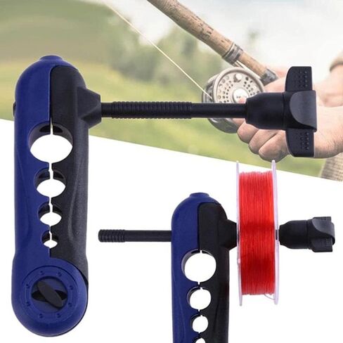 Fishing Line Winder Spooling Station Fishing Tools Fishing Spooler Machine Fishing Line Wrapper(White Blue) in Saudi Arabia