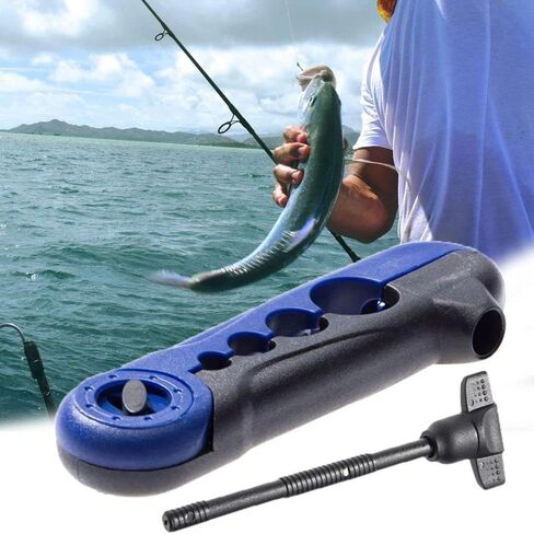 Fishing Line Winder Spooling Station Fishing Tools Fishing Spooler Machine Fishing Line Wrapper(White Blue) in Saudi Arabia