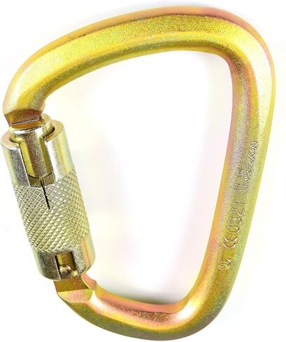 S01813-Stainless Steel Carabiner 50kn (11,200 lb) Rated, Twist Auto Lock, ANSI Certified (Qty: 1), Heavy Duty Carabiner in Saudi Arabia