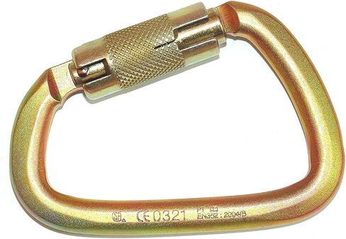 S01813-Stainless Steel Carabiner 50kn (11,200 lb) Rated, Twist Auto Lock, ANSI Certified (Qty: 1), Heavy Duty Carabiner in Saudi Arabia