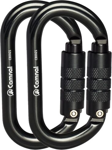Heavy Duty Carabiner, 25kn(About 5620 lbs) Oval Carabiner Clip O-Shape Rock Climbing Carabiner Lightweight Caribeener for Climbing, Mountaineer, Aerial Work in Saudi Arabia