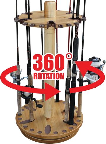 Rush Creek Creations Round Spinning 30 Fishing Rod Rack in Saudi Arabia