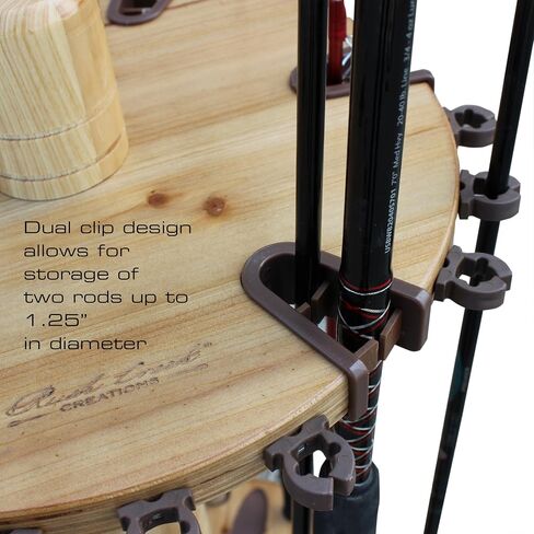 Rush Creek Creations Round Spinning 30 Fishing Rod Rack in Saudi Arabia