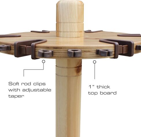 Rush Creek Creations Round Spinning 30 Fishing Rod Rack in Saudi Arabia