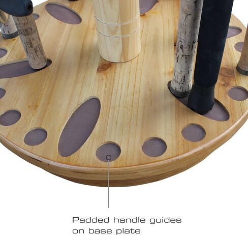 Rush Creek Creations Round Spinning 30 Fishing Rod Rack in Saudi Arabia
