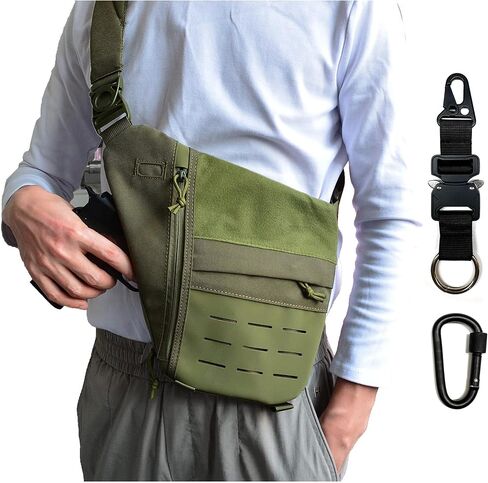 ONE WVW PIN Tactical Valcen Personal Pocket Concealed Carry Bag: Anti Thief Crossbody Shoulder Bag Sling Bag for Handgun in Kuwait