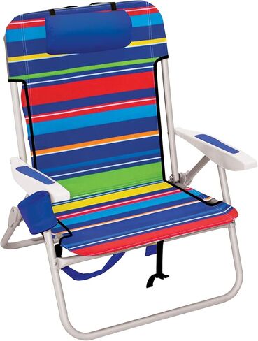 RIO beach Big Boy 4-Position 13" High Seat Backpack Beach or Camping Folding Chair, Turquoise in Kuwait